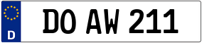 Trailer License Plate